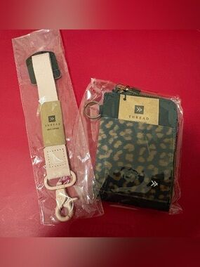 Thread and Supply Leopard Card Wallet Set